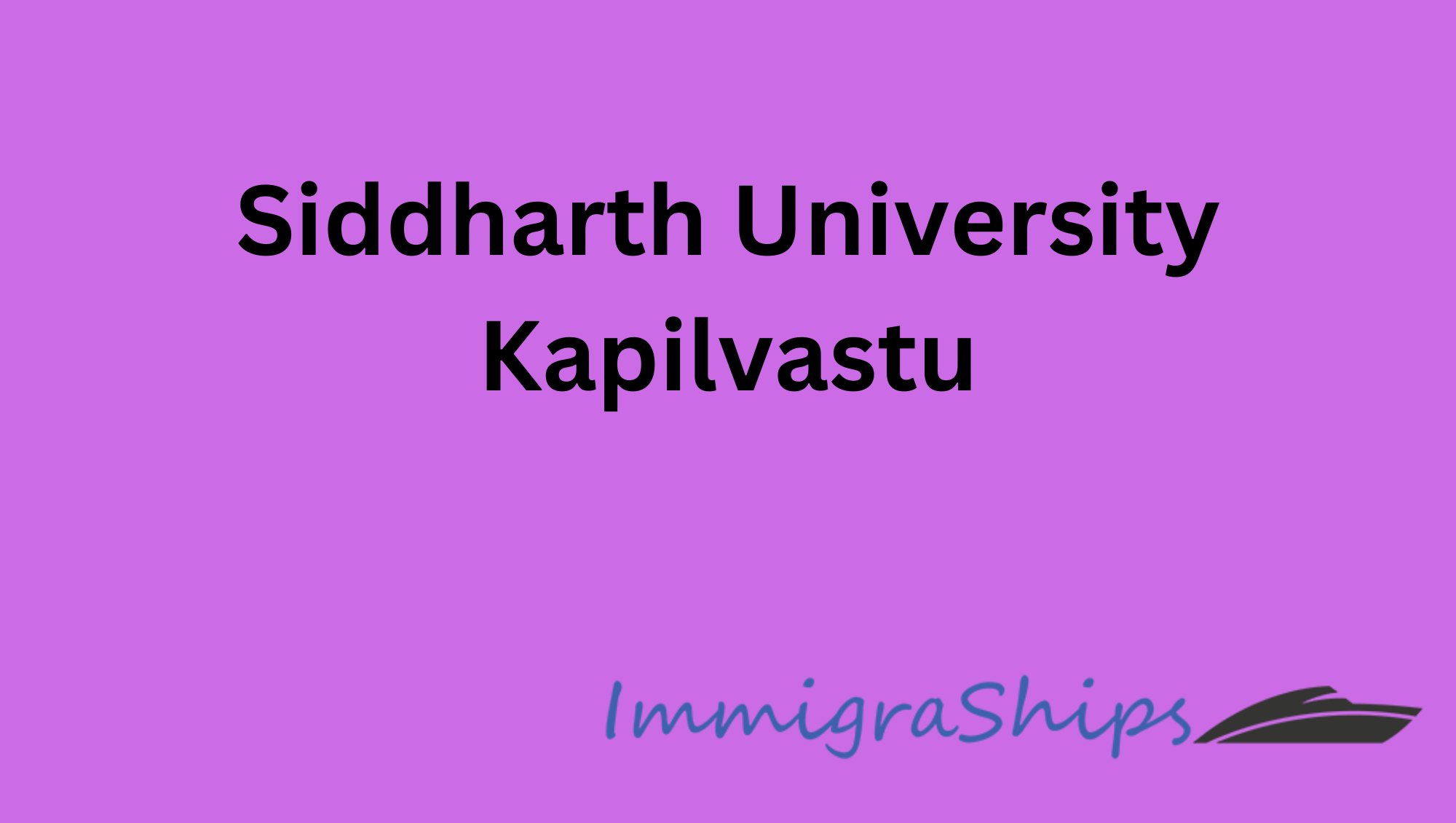 Siddharth University Kapilvastu