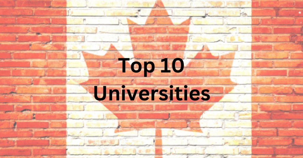 Top 10 Universities in Canada