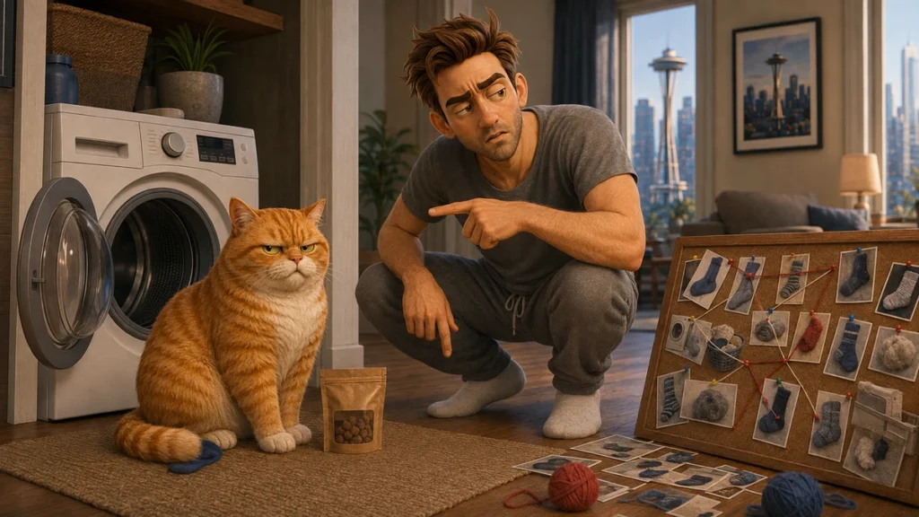 John investigates Barnaby’s possible role in a conspiracy involving socks and the washing machine.